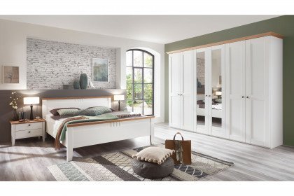 Castellino von Disselkamp - Schlafzimmer-Set weiß/ Spiegel