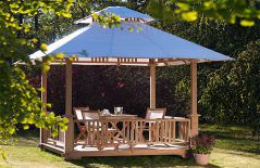 Teak Pavillon von Plo�