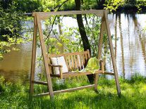 Teak Schaukelbank von Plo�
