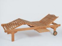 Teak Gartenliege von Plo�