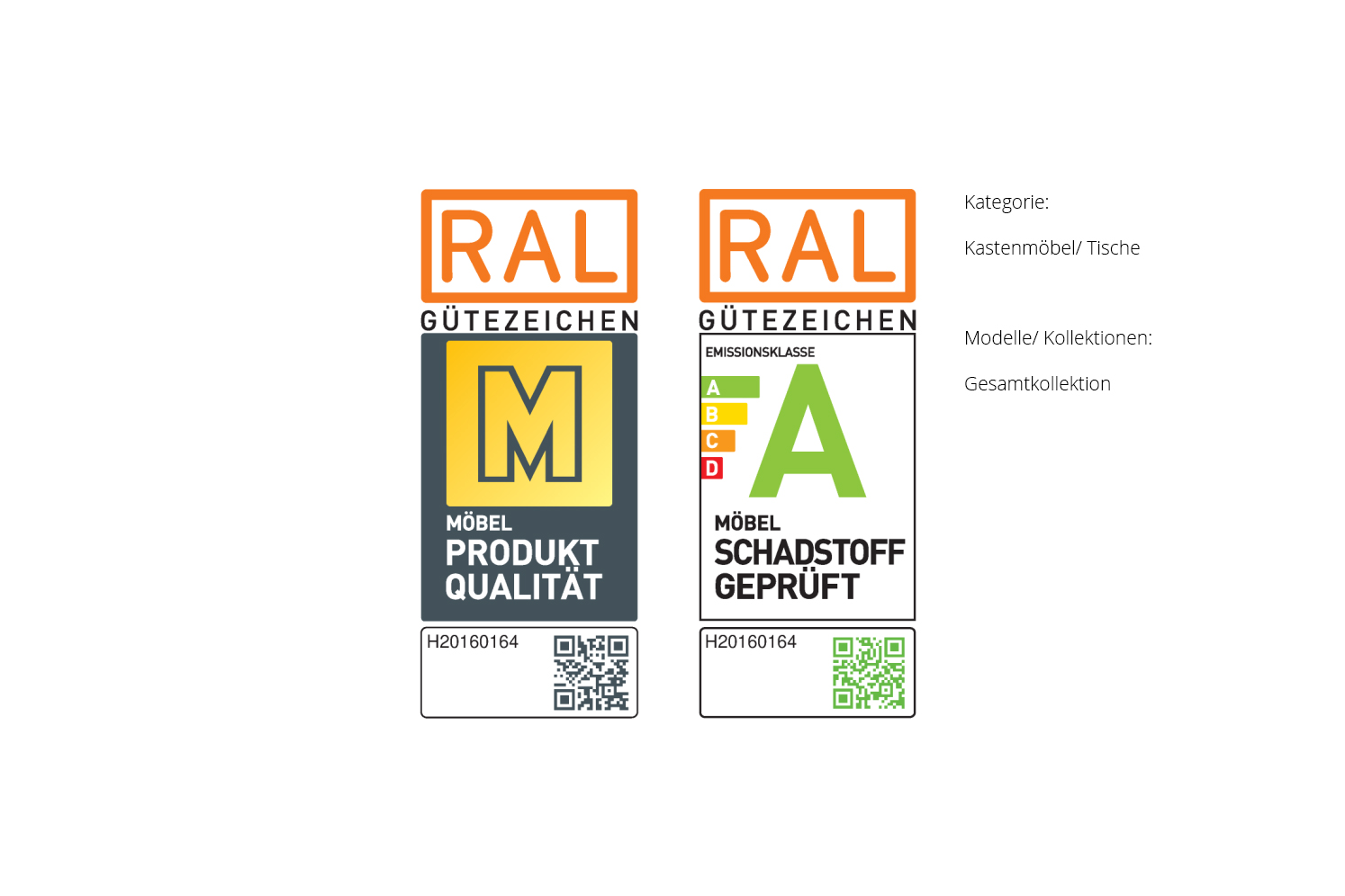 Goldenes M und RAL