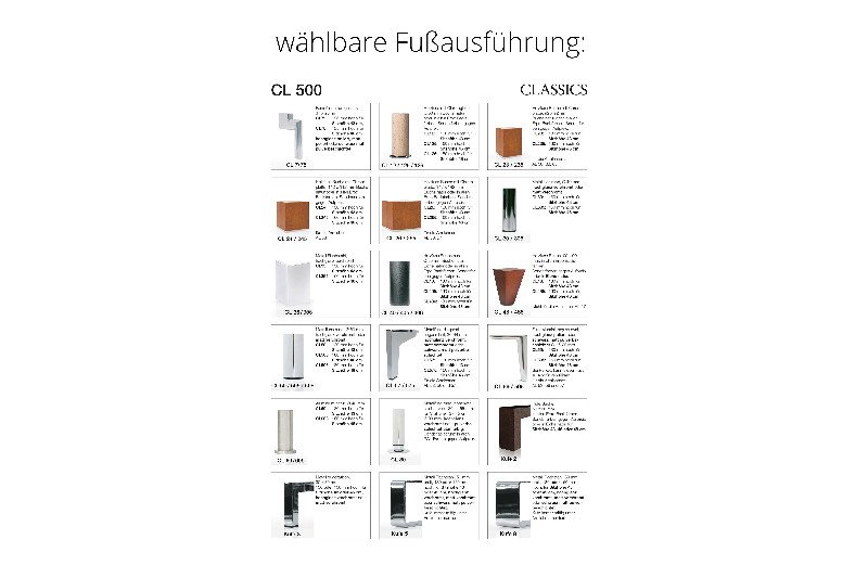 Fußausführung