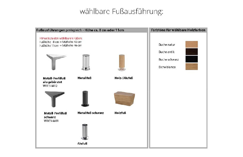 Fußausführung