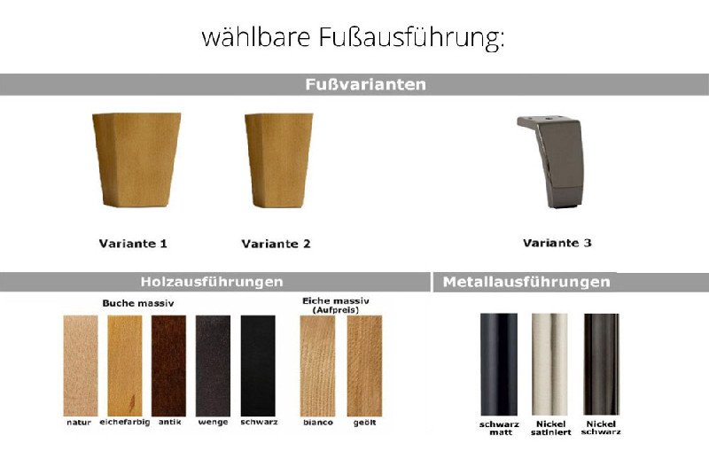 Fußausführung