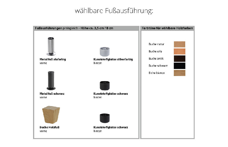 Fußausführung