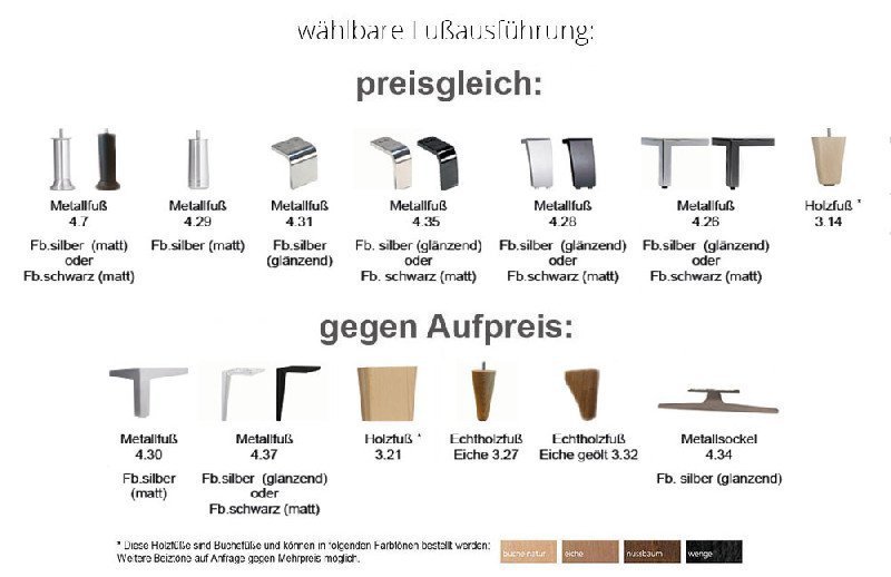 Fußausführung