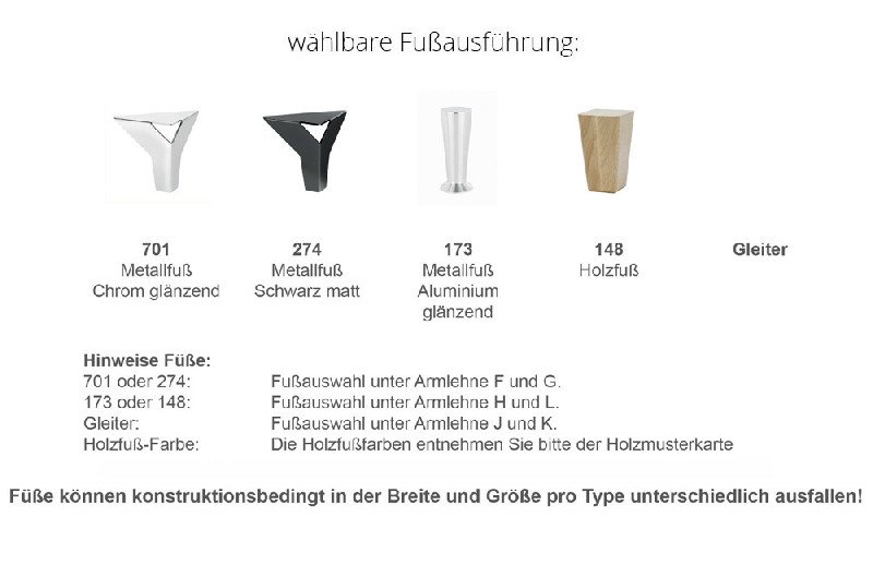 Fußausführung