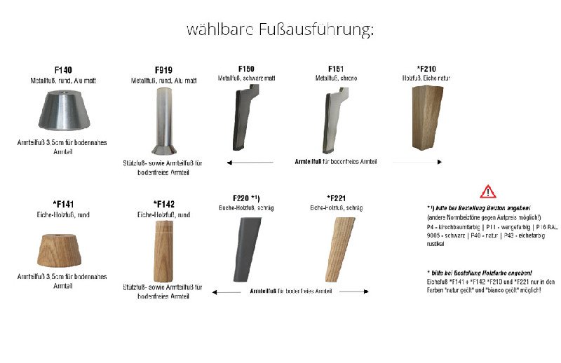 Fußausführung