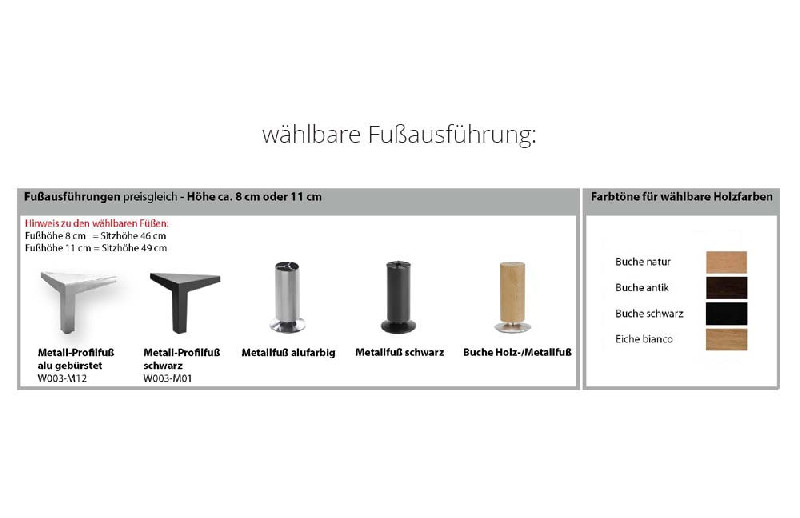 Fußausführung