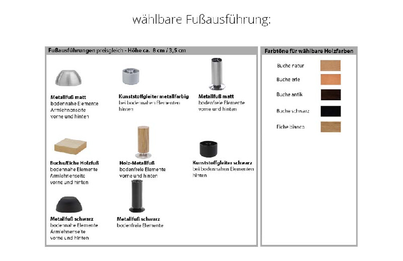 Fußausführung