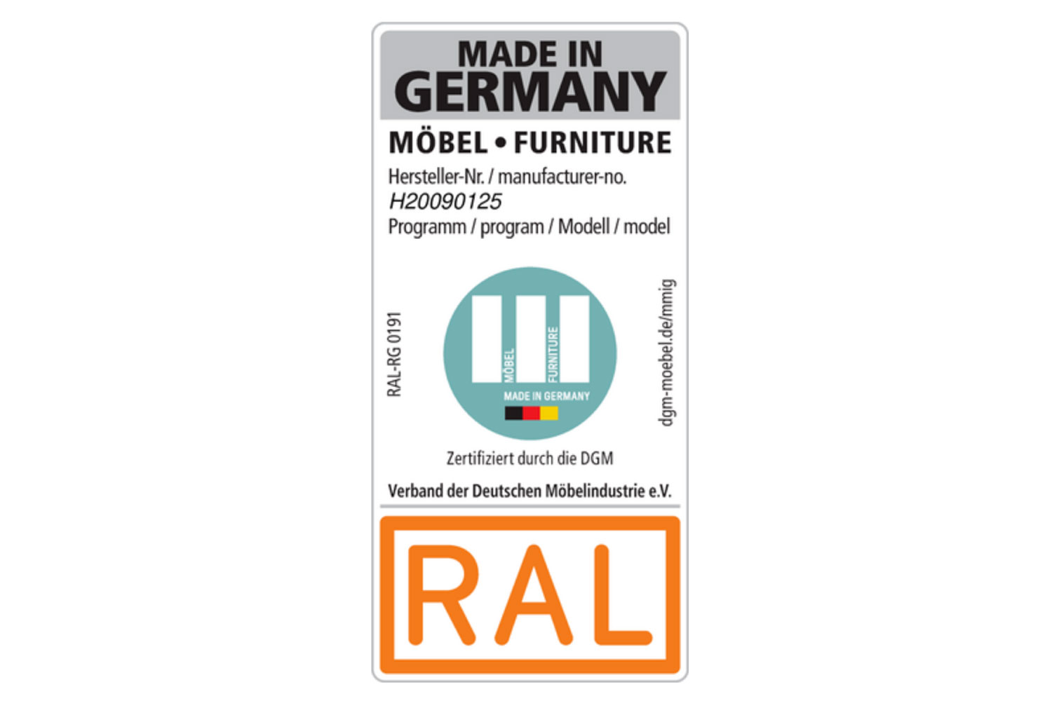 RAL made in Germany