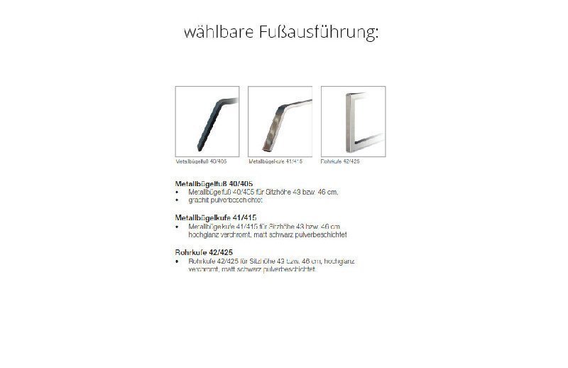 Fußausführung