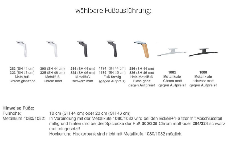 Fußausführung