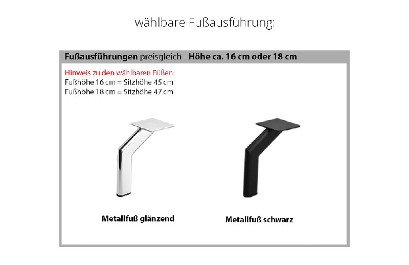 Fußausführung