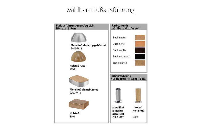 Fußausführung