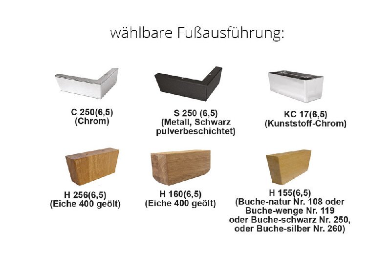 Fußausführung