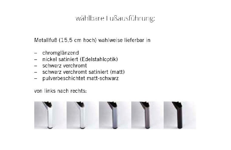 Fußausführung
