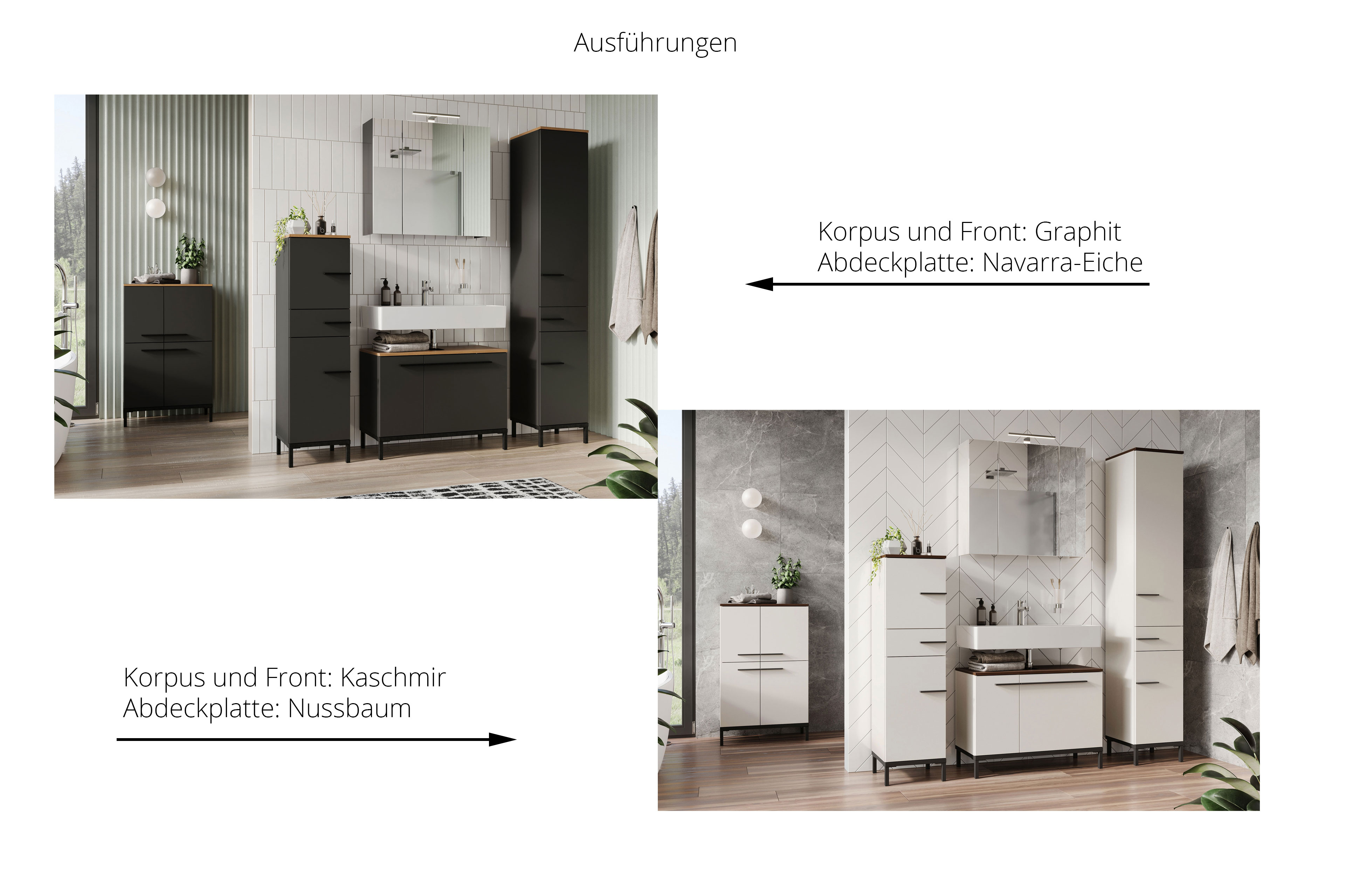 | Ihr Badezimmer Online-Shop Germania graphit/ Möbel Navarra-Eiche - Letz GW-Yonkers