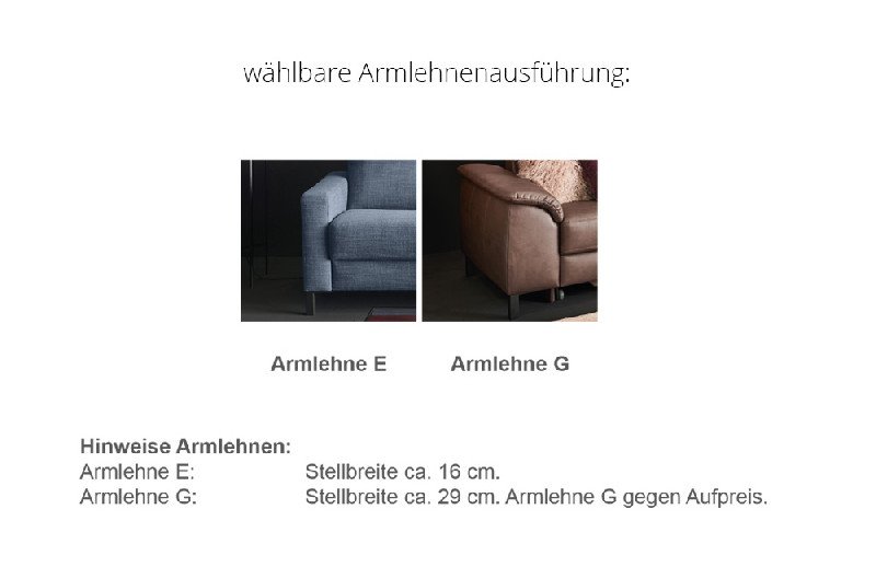 Armlehnenausführung
