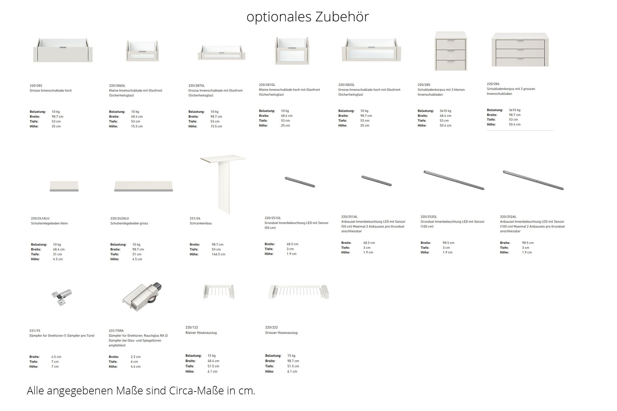 Grundset Innenbeleuchtung-Jutz für Jutzler-Schränke, grau, Breite 98 cm,  mit LED-Sensor online bei Hardeck kaufen