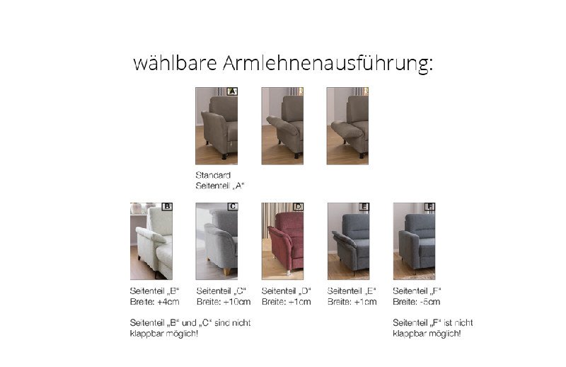 Armlehnenausführung