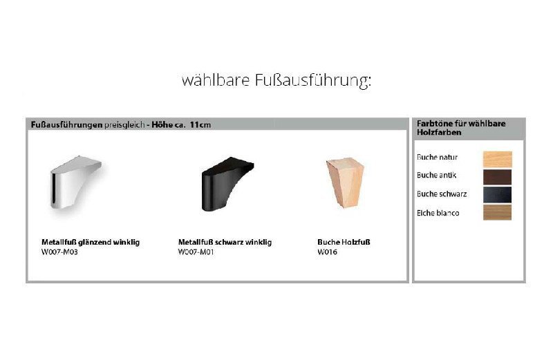 Fußausführung