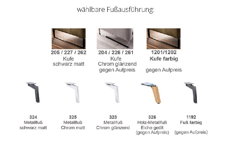Fußausführung
