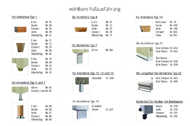 Fußausführung