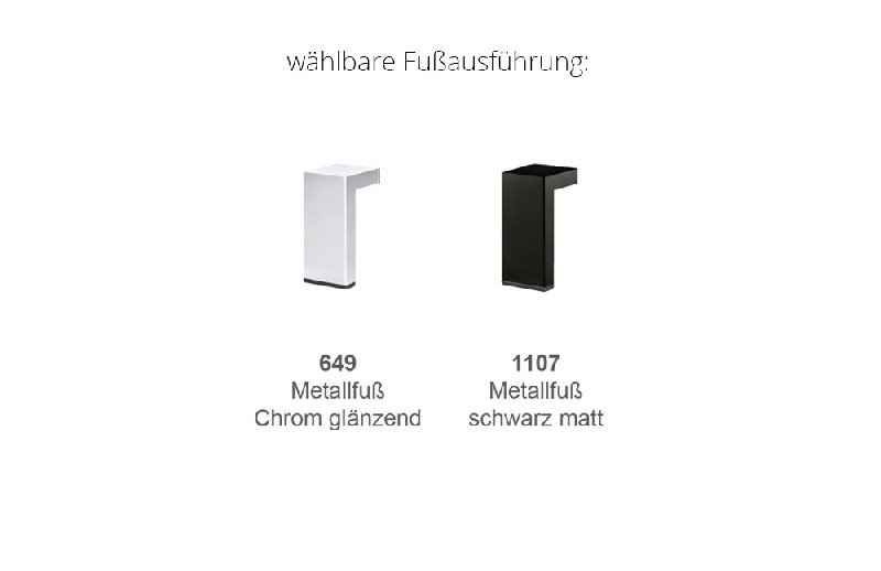 Fußausführung