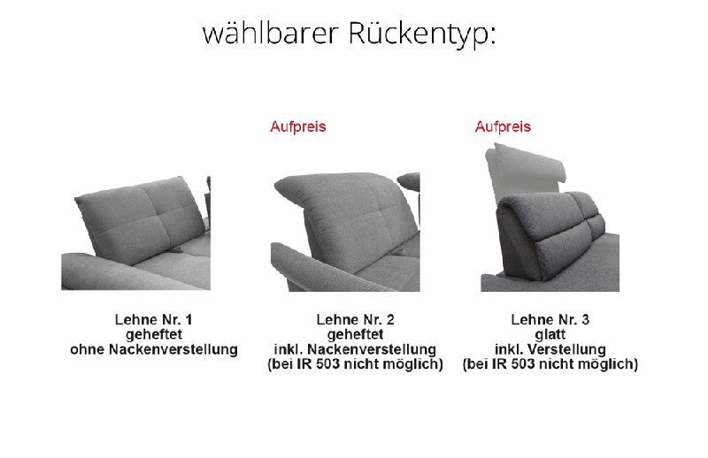 Rückenausführung