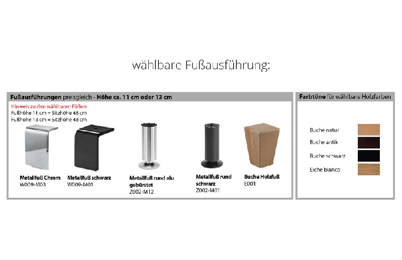 Fußausführung