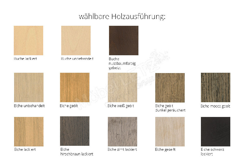 Holzausführung Garnitur