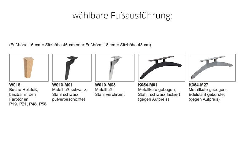 Fußausführung