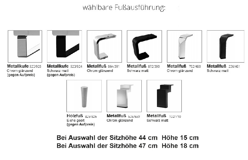Fußausführung