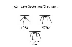 Gestellausführungen