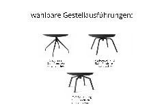 Gestellausführungen