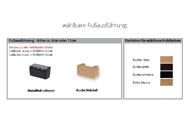 Fußausführung