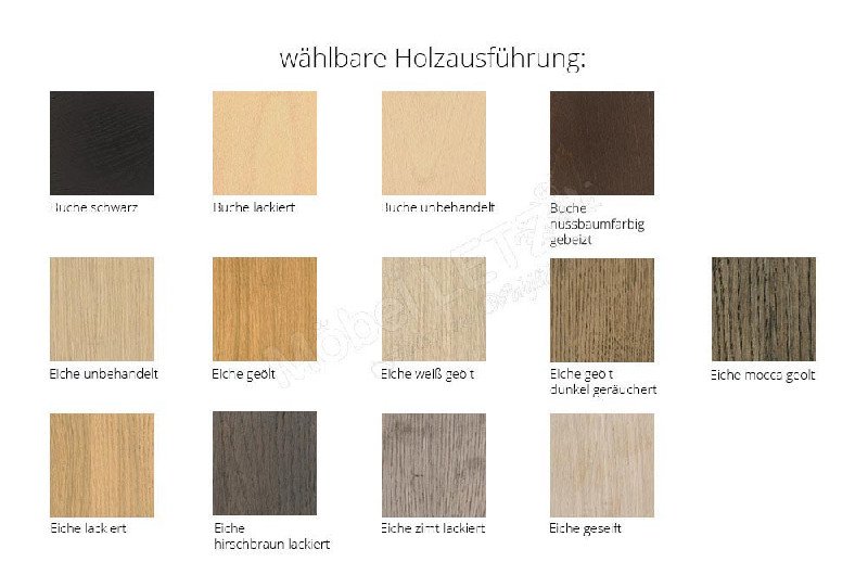 Holzausführung Garnitur