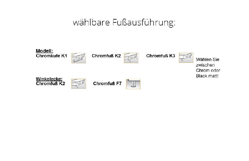 Fußausführung