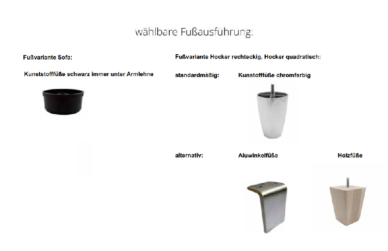 Fußausführung