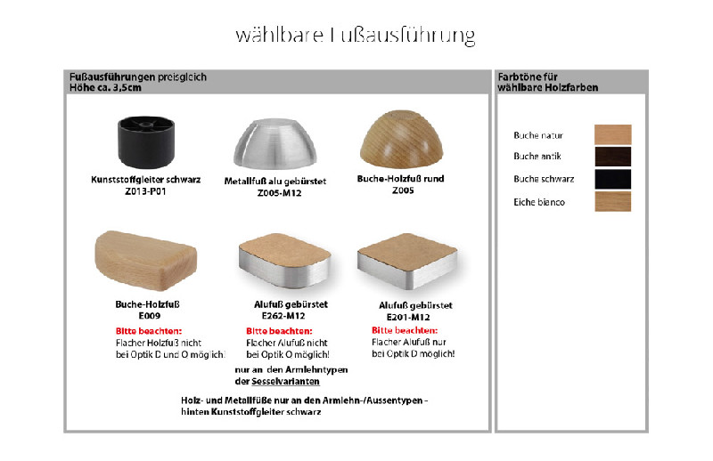Fußausführung