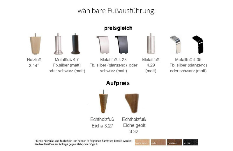 Fußausführung