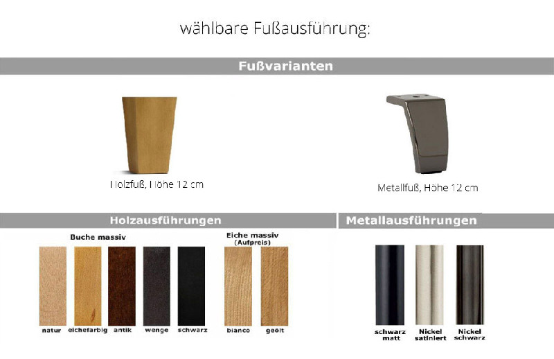 Fußausführung