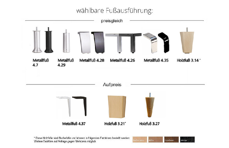 Fußausführung