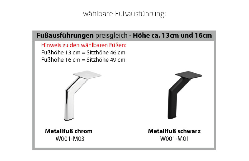 Fußausführung
