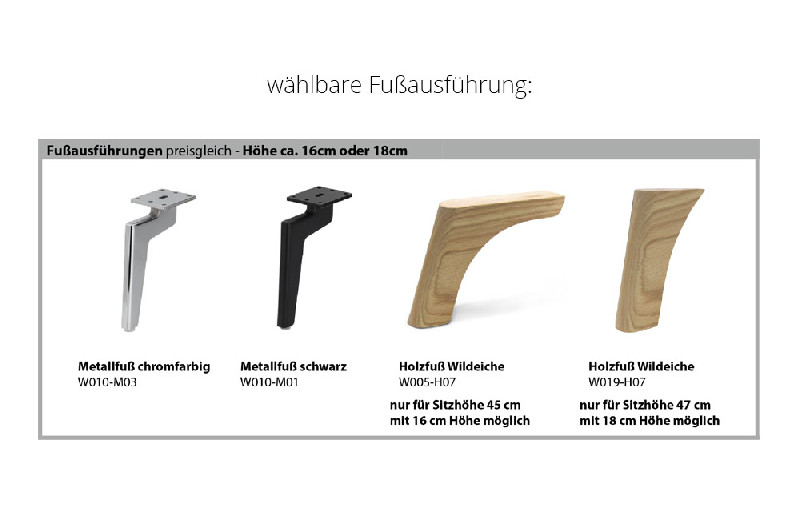 Fußausführung