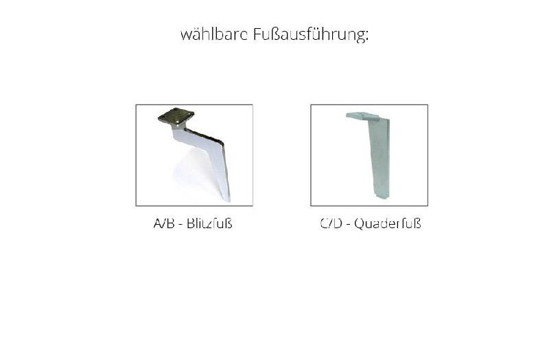 Fußausführung