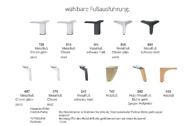 Fußausführung