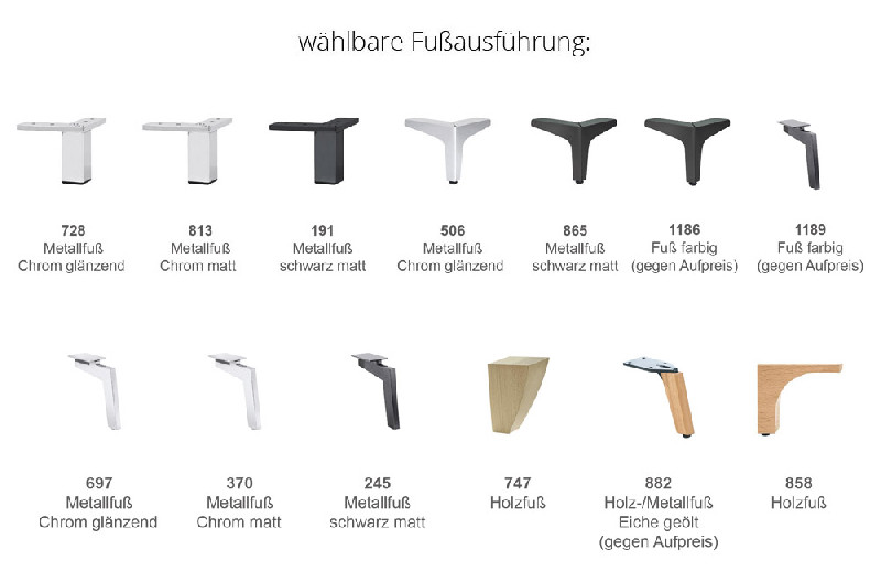 Fußausführung