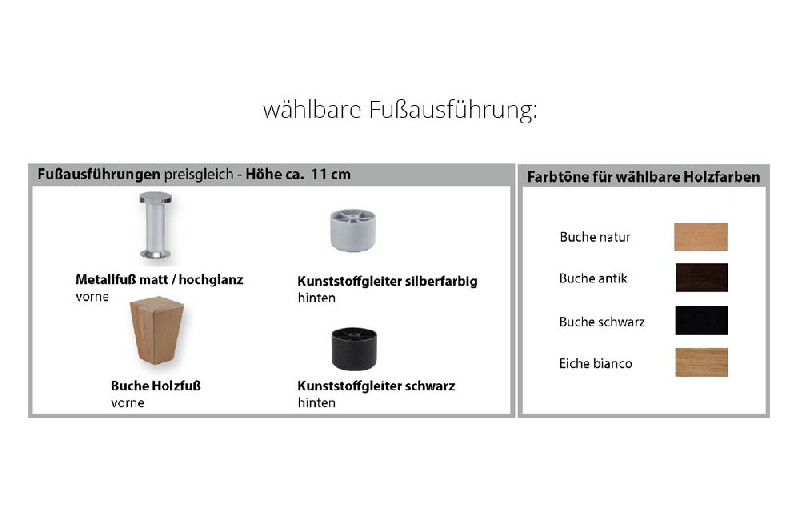 Fußausführung